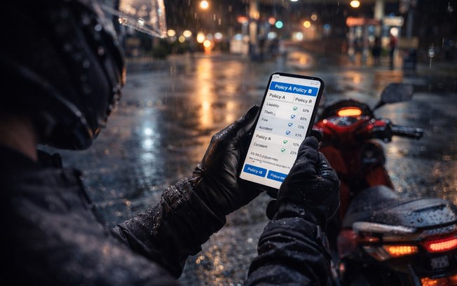Seguro de moto: coberturas e preço orientam busca na web