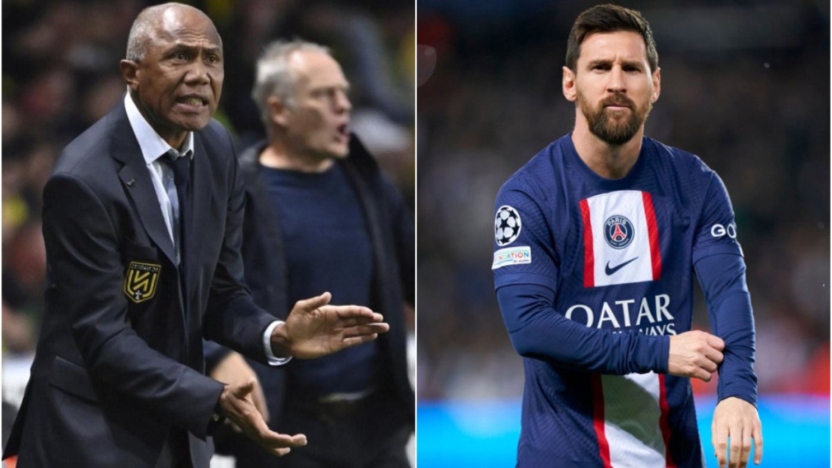 Antoine Kombouaré saiu em defesa de Messi em meio a tensão no PSG