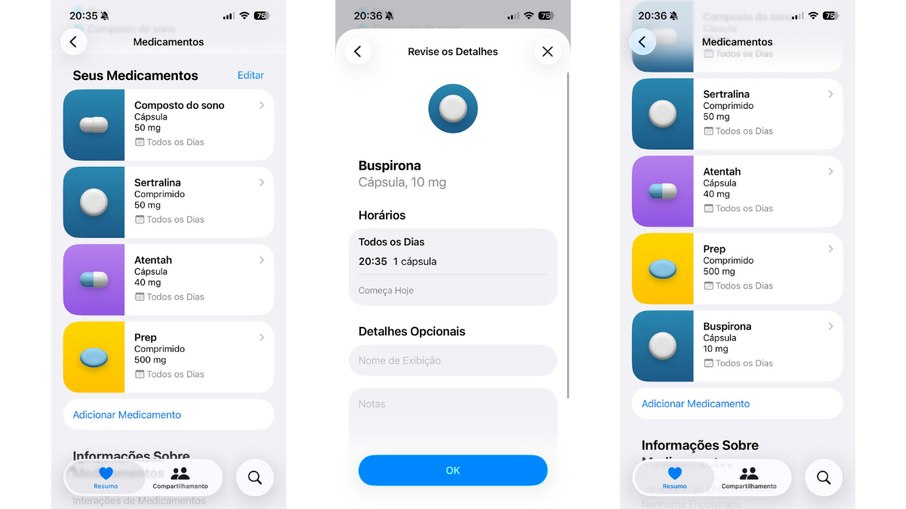 Como cadastrar remédio no aplicativo Saúde do iPhone