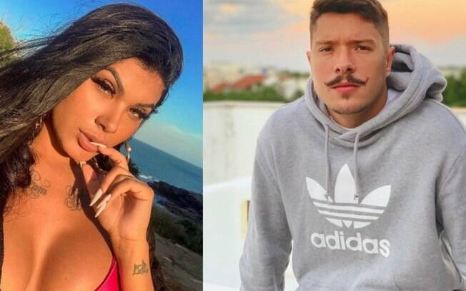 Pocah e Ronan Souza, ex de Anitta, foram vistos de mãos dadas no Rock in Rio