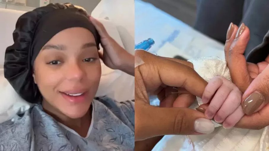 Brunna Gonçalves relata vazamento de leite após parto Brunna Gonçalves relata vazamento de leite após parto