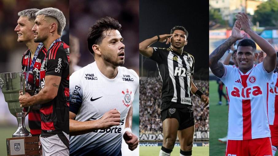 Fim de semana de futebol tem Flamengo campeão da Taça Guanabara, Corinthians líder geral, Galo finalista e Inter dá passo importante Fim de semana de futebol tem Flamengo campeão da Taça Guanabara, Corinthians líder geral, Galo finalista e Inter dá passo importante