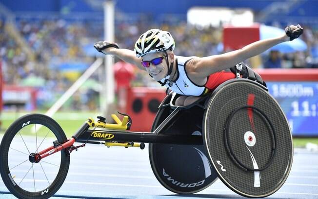 Marieke Vervoort durante Paraolímpiadas do Rio