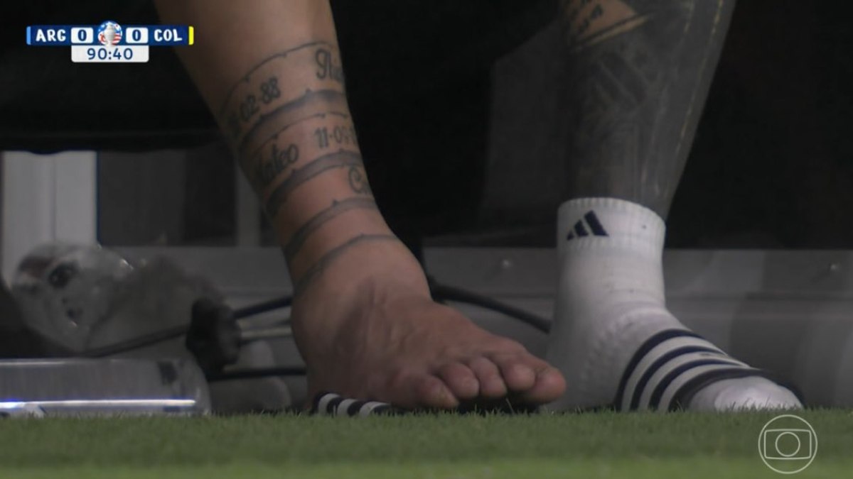 Messi lesionou o tornozelo durante final da Copa América