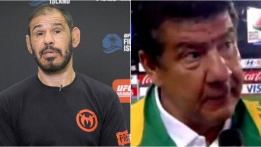 Ex-lutador de MMA Rodrigo Minotouro e ex-treinador de futebol Joel Santana
