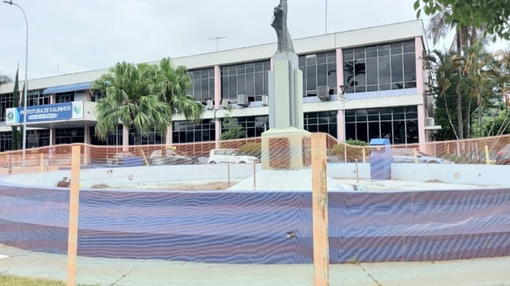 Revitalização de fonte avança para etapa final em Valinhos