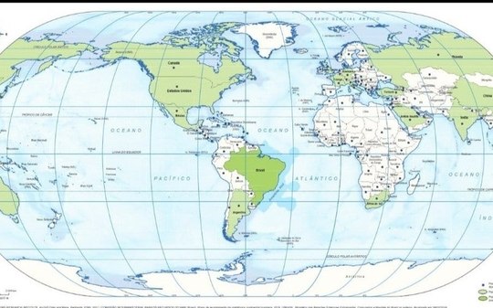IBGE disponibiliza a partir de hoje mapas-múndi recentes
