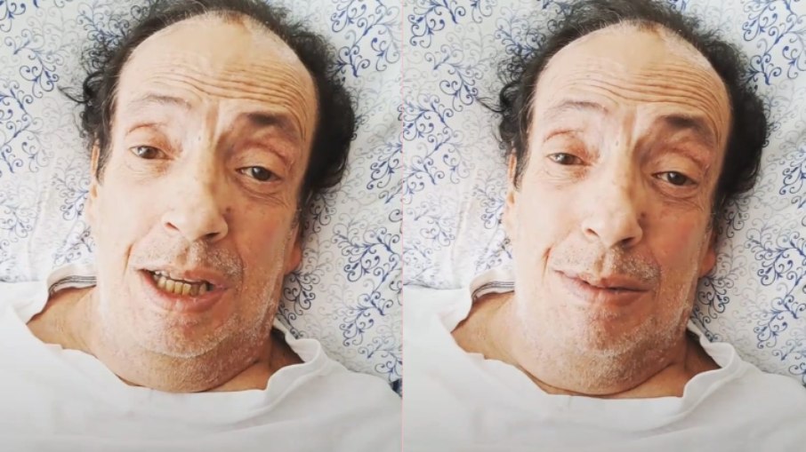 O ator Marcos Oliveira pede ajuda financeira em vídeo neste sábado (23); ele passou por cirurgia