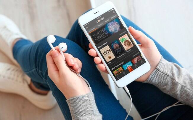 Os audiolivros podem ser ouvidos no aplicativo do Ubook