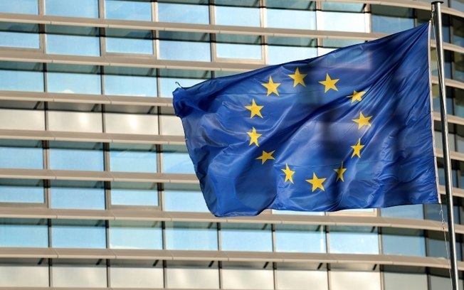 A bandeira da UE em Estrasburgo
