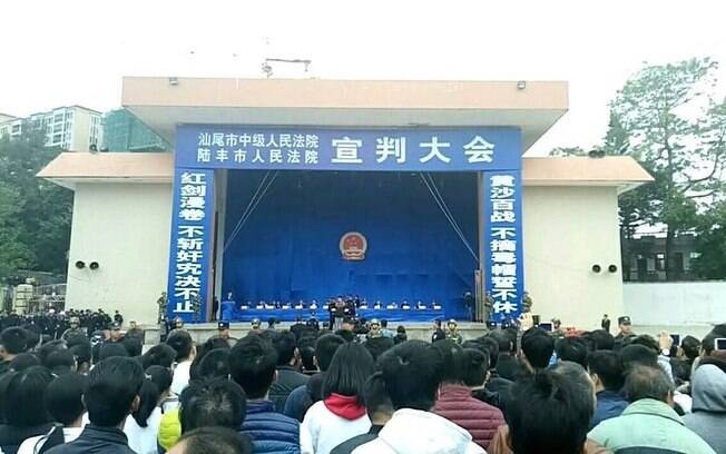 Embora as audiências de sentença ao ar livre sejam raras na China, elas têm sido reavivadas em algumas áreas