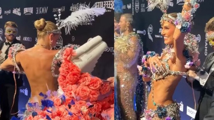 Deborah Secco e a quase nudez do Baile da Vogue