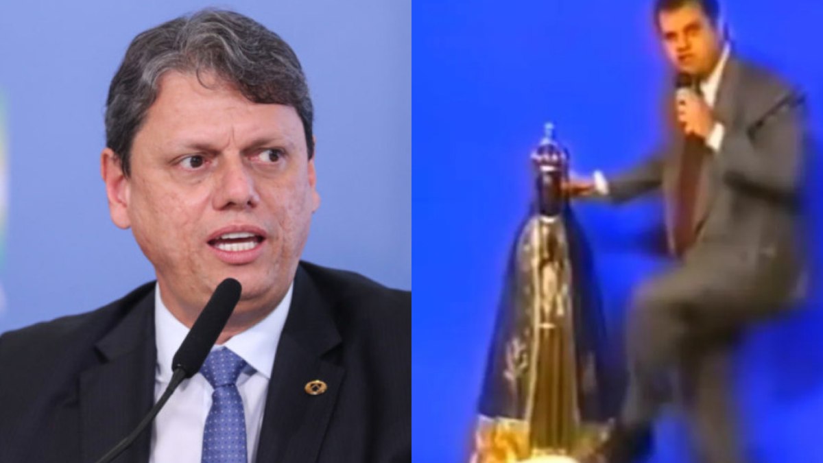 O candidato Tarcísio de Freitas é associado a vídeo da década de 90