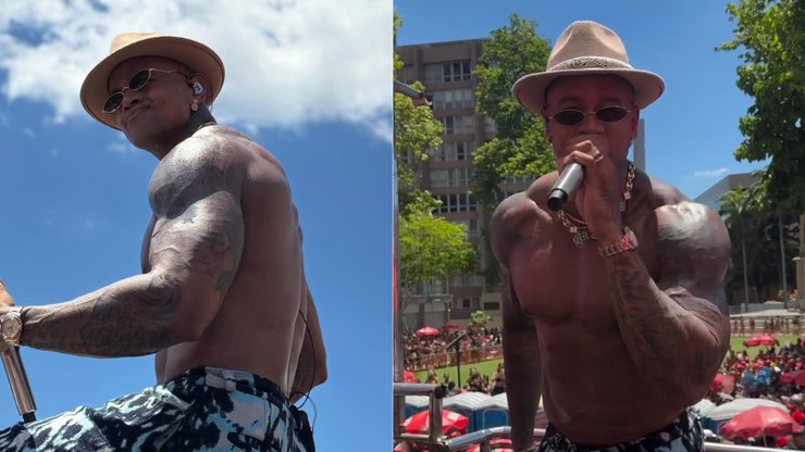 Vídeo: Léo Santana leva plateia à loucura no Bloco da Gold
