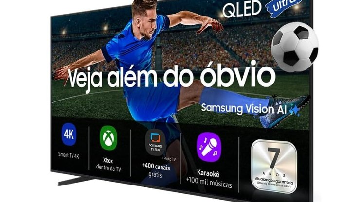 TVs Samsung 4K entram em oferta antes da Copa do Mundo 2026