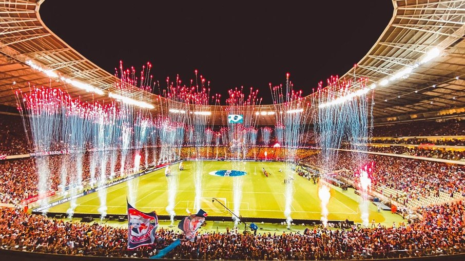 Arena Castelão recebe a partida desta noite Arena Castelão recebe a partida desta noite