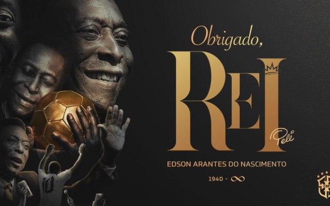 CBF faz homenagem a Pelé: “Obrigado, Rei”