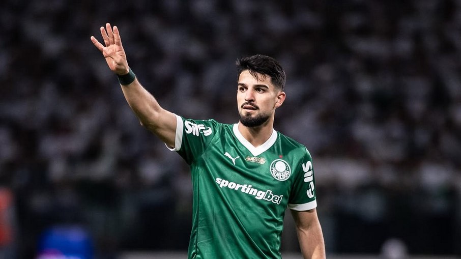 Flaco López em jogo do Palmeiras