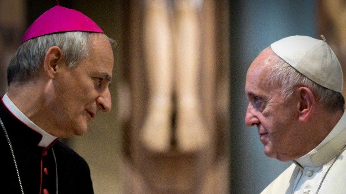 Cardeal Matteo Zuppi e Papa Francisco