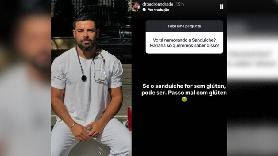 Pedro Andrade usa bom humor para responder seguidor