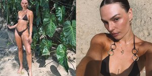 Isis Valverde posa de biquíni após casamento; veja fotos
