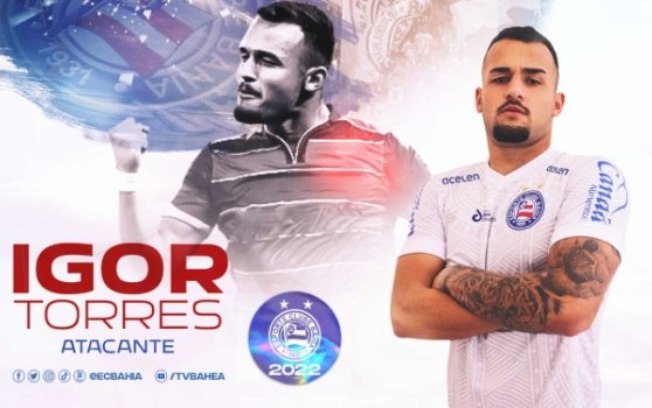 Bahia rescinde com o goleiro César e contrata o atacante Igor Torres