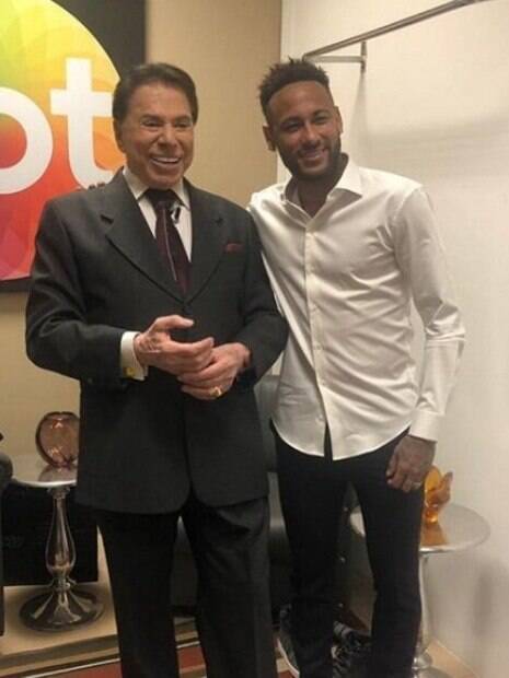 Neymar e Silvio Santos no SBT