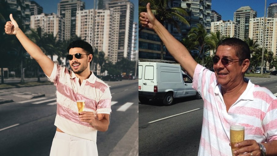 Pedro Sampaio Homenageia Zeca Pagodinho com Fantasia Criativa em Bloco de Carnaval em BH