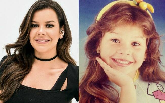 Antes e depois das celebridades: Fernanda Souza quando era criança