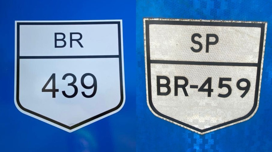Placas da BR-459 apresentam dados inconsistentes Placas da BR-459 apresentam dados inconsistentes