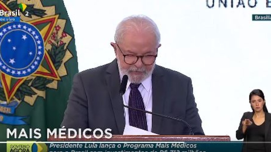 Presidente Luiz Inácio Lula da Silva (PT) relança o programa federal Mais Médicos pelo Brasil