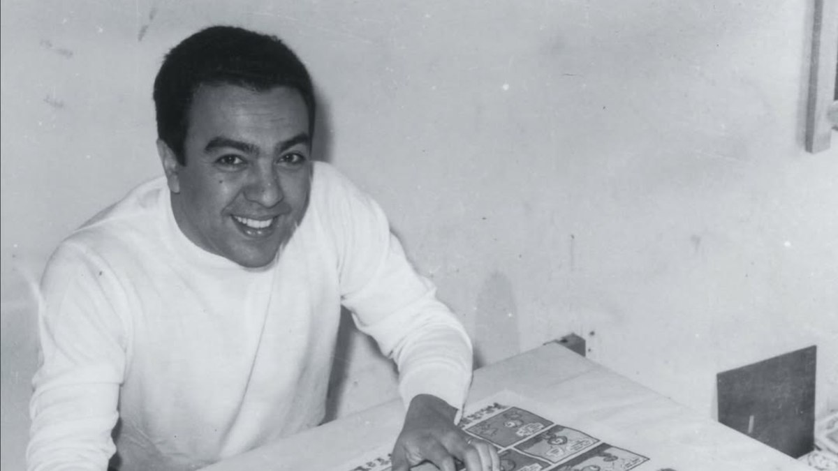 Mauricio de Sousa no início da carreira Mauricio de Sousa no início da carreira