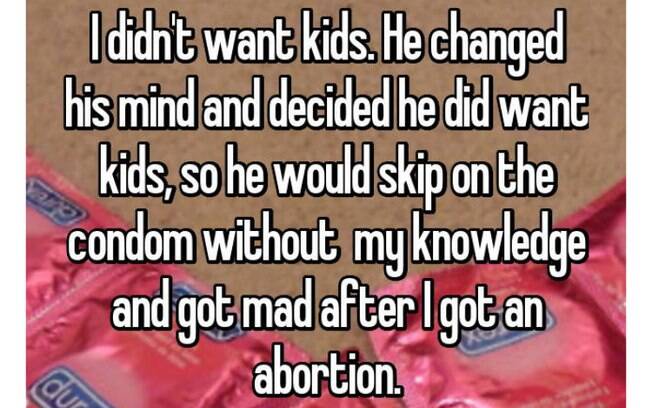 O homem quis agir pelas costas da ex-mulher mas a situação não acabou bem e o resultado foi um aborto