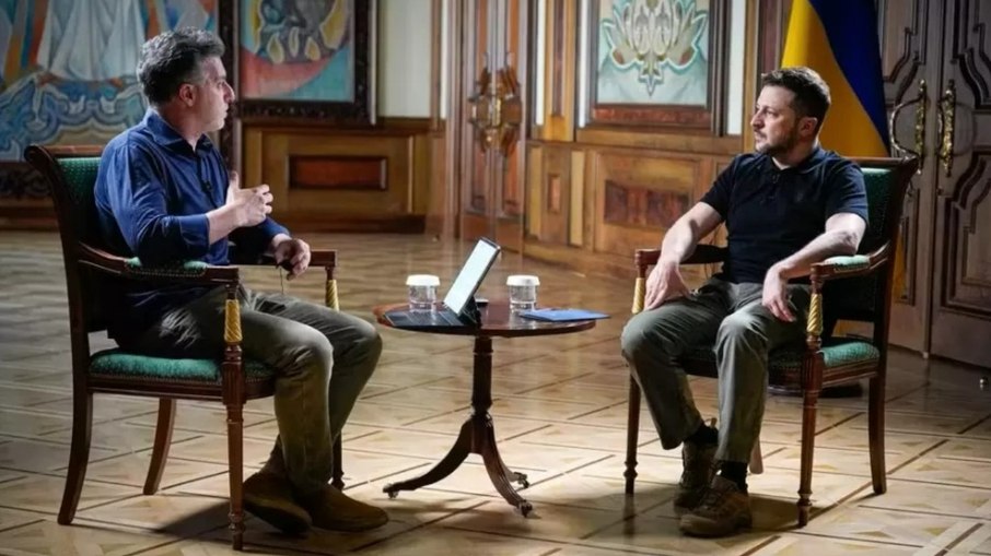 Luciano Huck e Zelensky 