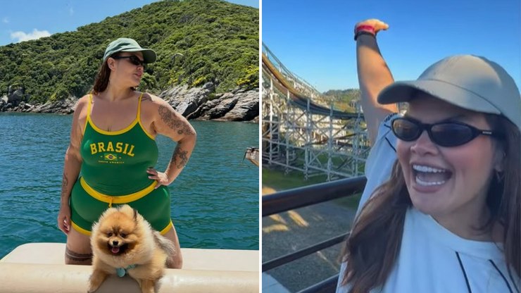 105 quilos mais magra, Thais Carla passa um dia no Hopi Hari