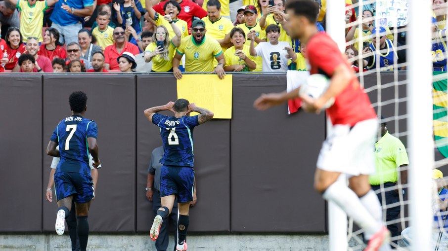 Brasil saiu na frente do Egito com Bruno Guimarães