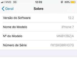 Configurações do iPhone