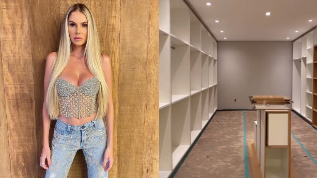 Bárbara Evans mostra detalhes das obras de nova mansão 