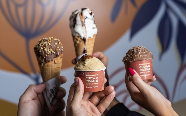 23/09 - Dia do Sorvete: Cuor di Crema celebra a data com 20% de desconto em todos os sabores