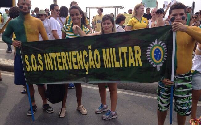 Rio de Janeiro também se mobilizou nesta manhã de domingo (15) para protestar contra o governo e cobrar o impeachment de Dilma Rousseff. Foto: Nina Ramos/iG Rio