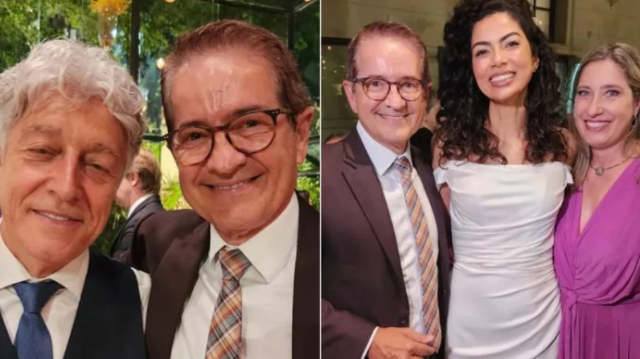 Carlos Tramontina, amigo de Caco Barcellos, postou fotos do casamentos no Instagram