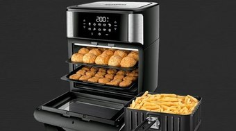 Forno elétrico com AirFryer Mondial em oferta 