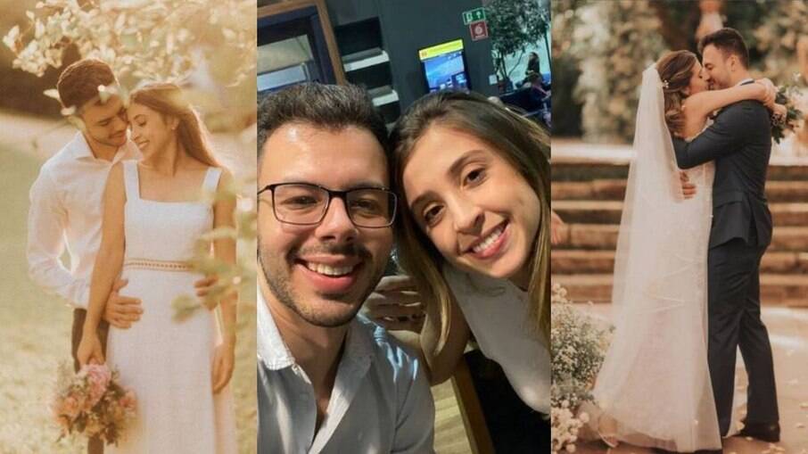 Victor Hespanha e Marcella Diniz se casaram duas vezes por conta da pandemia