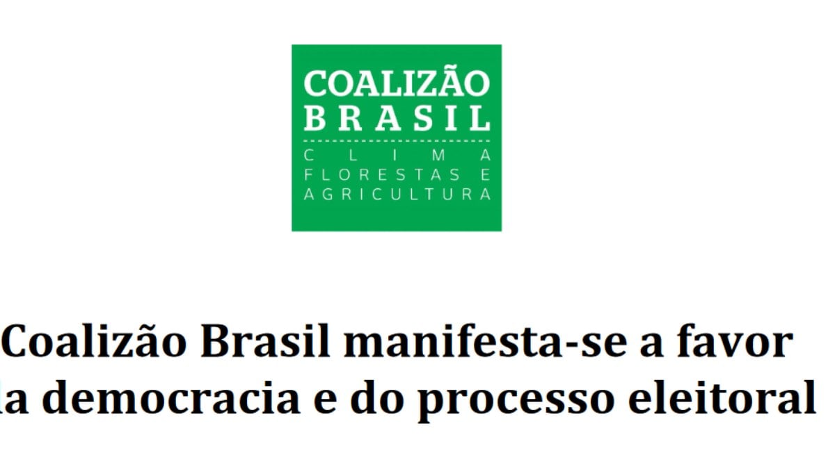 Coalizão Brasil se manifestou a favor da democracia