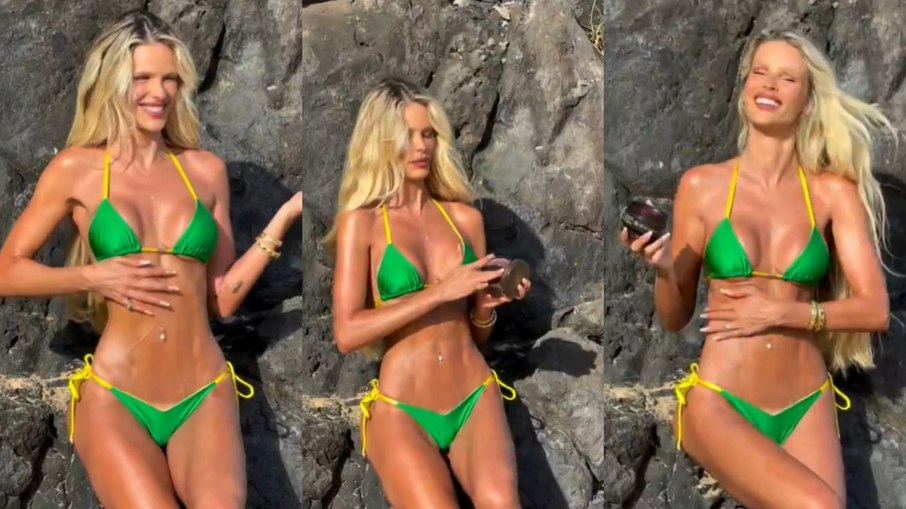 Yasmin Brunet exibe curvas 