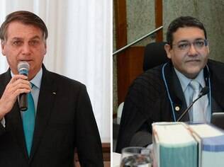 Presidente Jair Bolsonaro e Kassio Nunes 