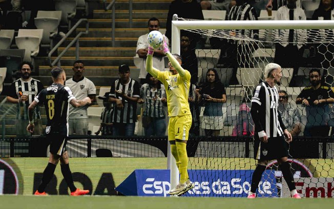 Gabriel Delfim durante o jogo entre Atlético e Red Bull Bragantino