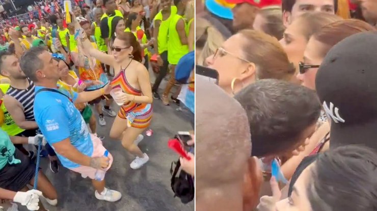 André Marques leva suposto "fora" de Ana Clara Lima no Carnaval