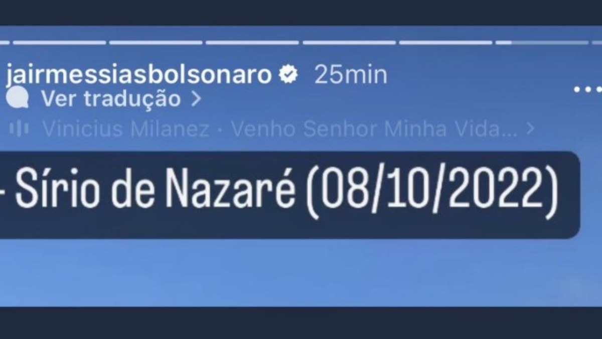 Bolsonaro posta foto com grafia incorreta da palavra 'Círio'