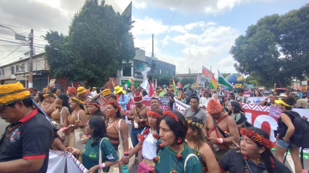 Marcha Mundial pelo Clima aconteceu neste sábado (15), em Belém